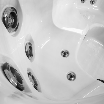 Thoughtful design and flow of acrylic seating.