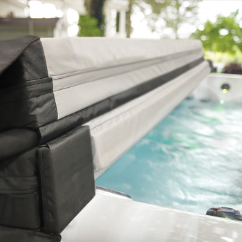 A custom MasterSpas cover.