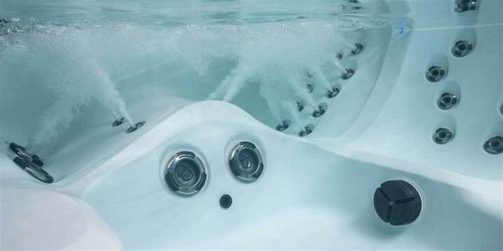 Lounge jets on a Legacy Series hot tub.