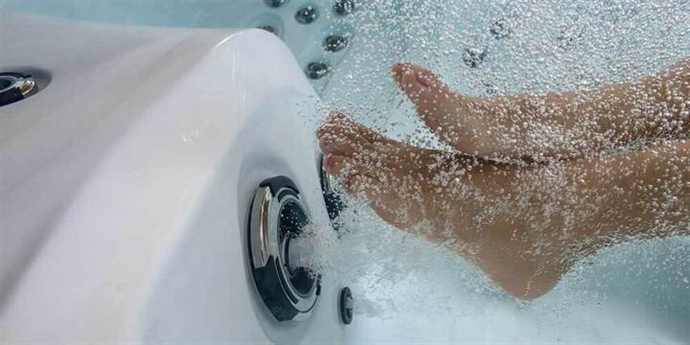 Foot therapy jets on a Legacy Series hot tub.