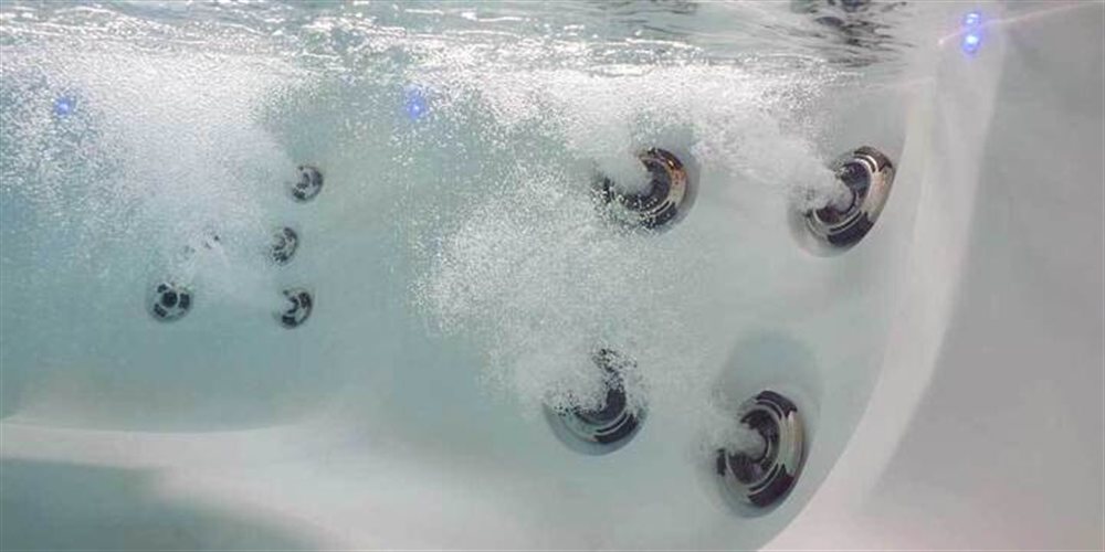 Massage jets on a Legacy Series hot tub.
